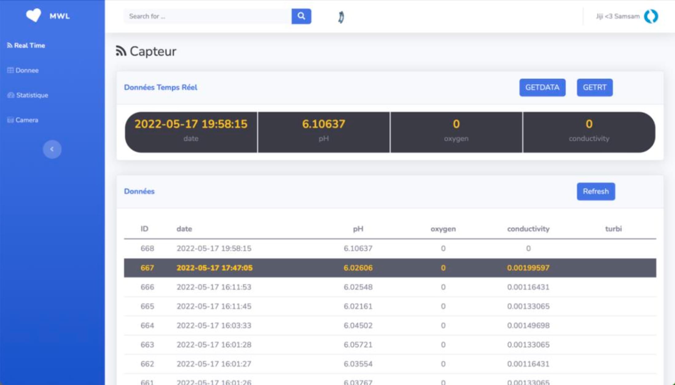 BlueROV2 Web Interface