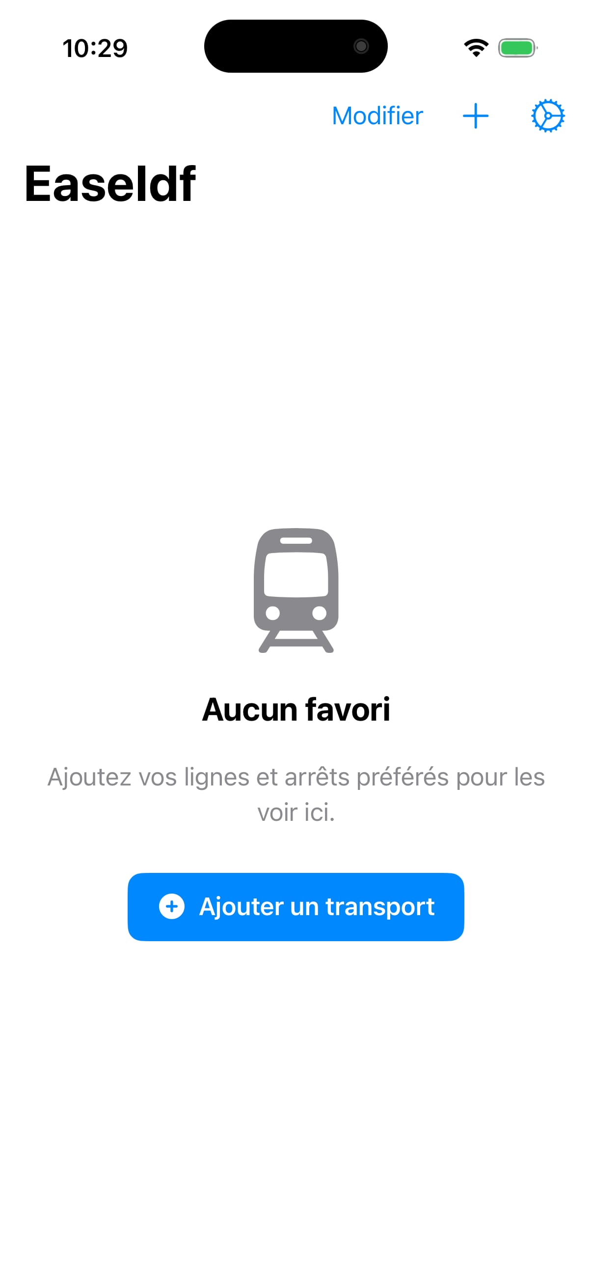 EaseIDF transport tracking interface