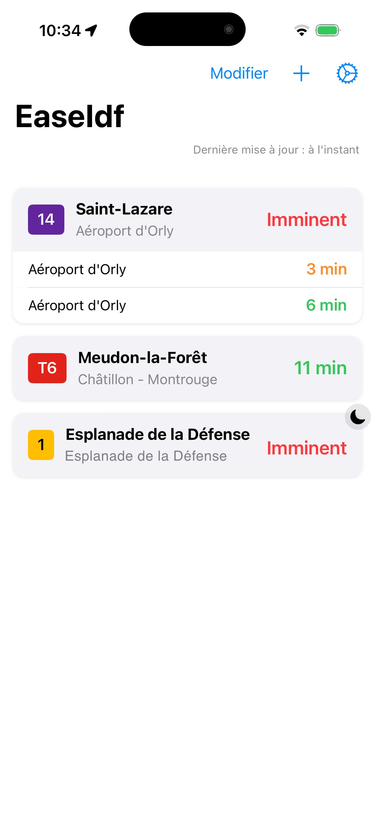 EaseIDF transport tracking interface
